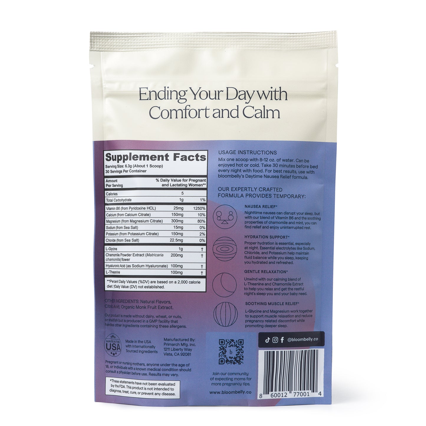 Nighttime Nausea Relief with Energy and Hydration Support