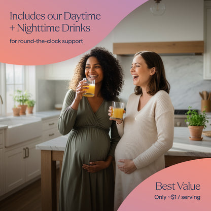 Daytime + Nighttime Pregnancy Support Drinks