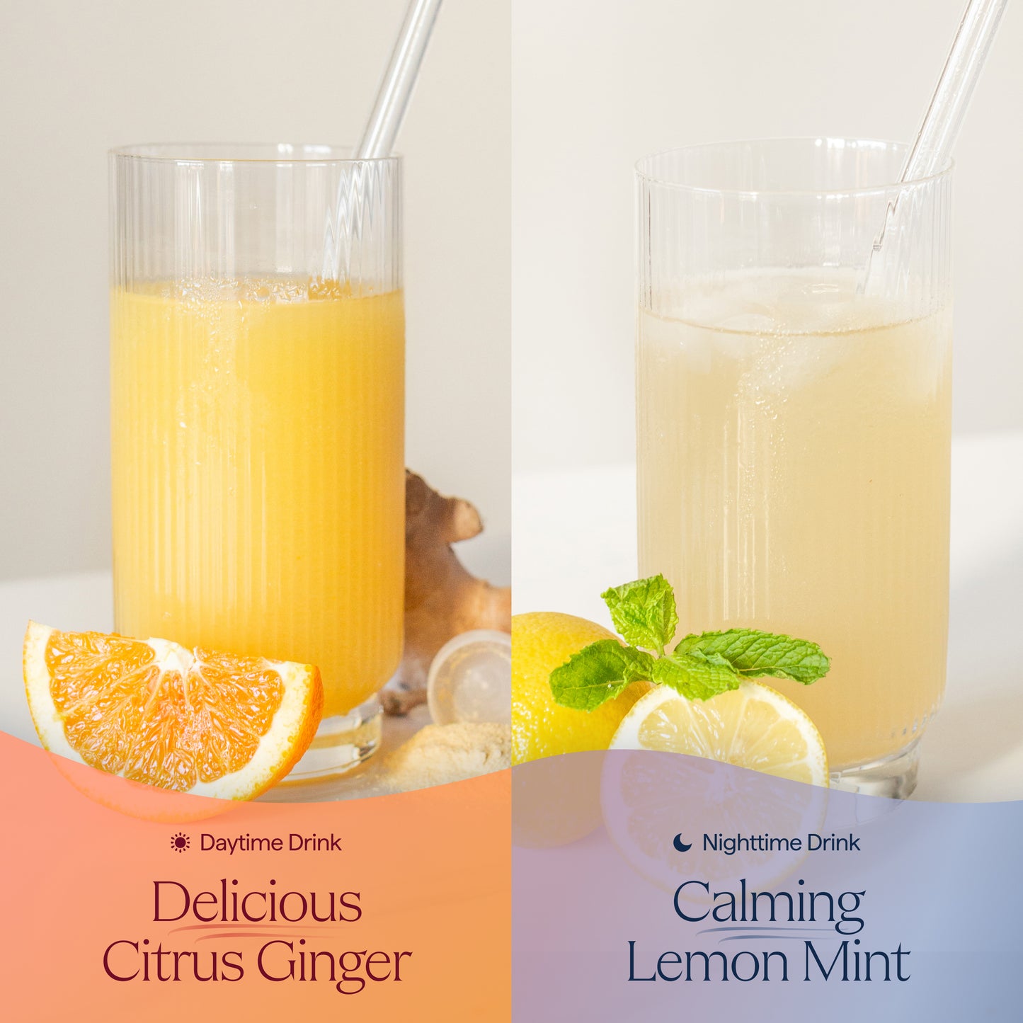 Daytime + Nighttime Pregnancy Support Drinks