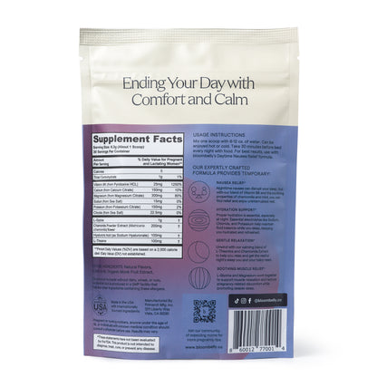Nighttime Nausea Relief with Energy and Hydration Support